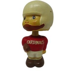 1960s St Louis Cardinals Vintage NFL Bobblehead Nodder Red Jersey AS-IS REPAIR